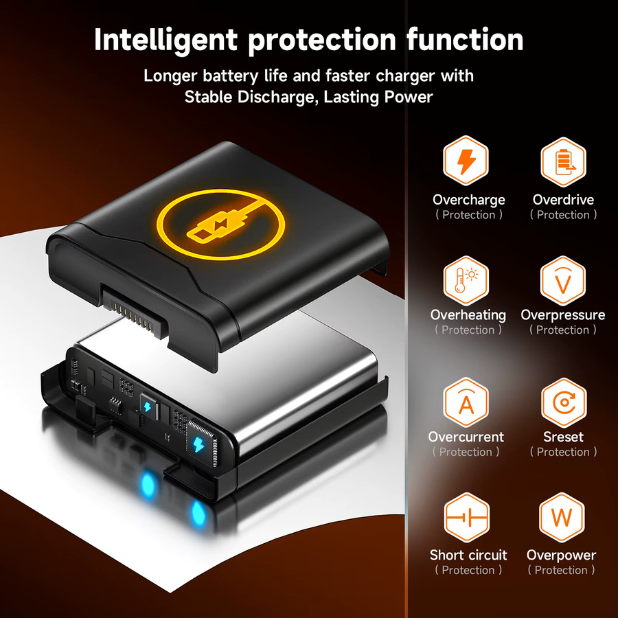 PALO Wiederaufladbarer Akku 12000 mAh in Schwarz für JBL Partybox Stage 320, JBL Battery 400 und JBL Xtreme 4 Bluetooth Lautsprecher - Bild 5