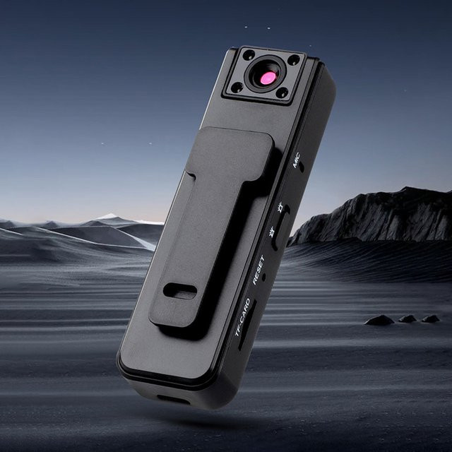 LZQLY Mini A9 Handkamera mit 1080P HD und Infrarot-Nachtsicht als Rückclip-Kamera in Schwarz - Bild 1