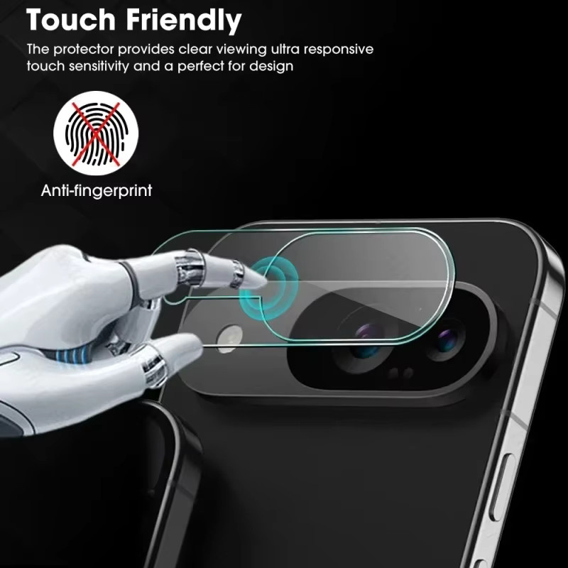 2er-Set HD gehärteter Glas Objektivdeckel für Google Pixel 10 9 Pro XL, transparenter Kamera-Schutzfilm mit voller Abdeckung und Anti-Scratch-Funktion - Bild 4