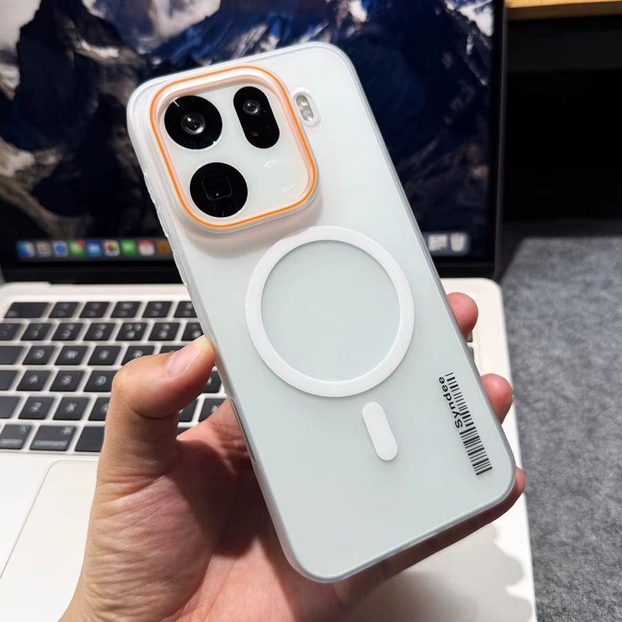 Candy MagSafe Schutzhülle für OPPO Find X9, X8, X7 Ultra Pro und X8S Plus, matte transparente Hartschale, Grau - Bild 2