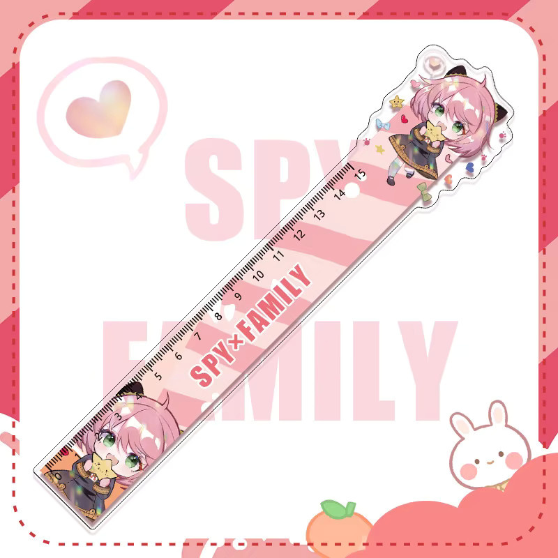 Bandai Spy x Family Acryl-Lineal mit Anya, Loid und Yor Forger in Transparent und Multicolour - Bild 2