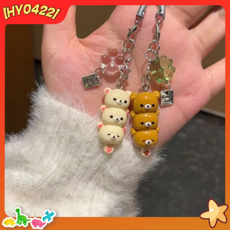 Hot Toys Rilakkuma Schlüsselanhänger, Cartoon Bär, Handykette, Paar - Bild 1