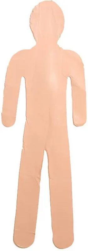 VIBRATITE Aufblasbare Halloween-Schaufensterpuppe in Beige aus Kunststoff, Höhe: 120 cm - Bild 1