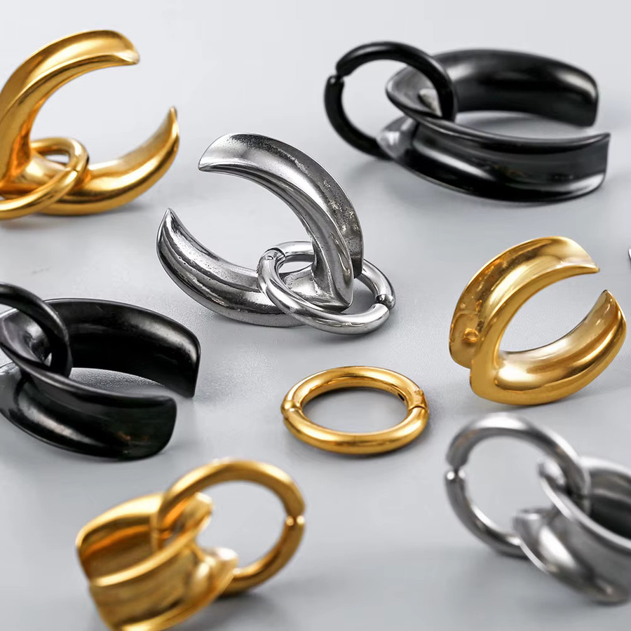 Twobobes Tunnel mit Ringen, Edelstahl, Damen - Bild 2