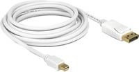 Delock Adapterkabel mini DisplayPort auf DisplayPort in Weiß - Bild 1