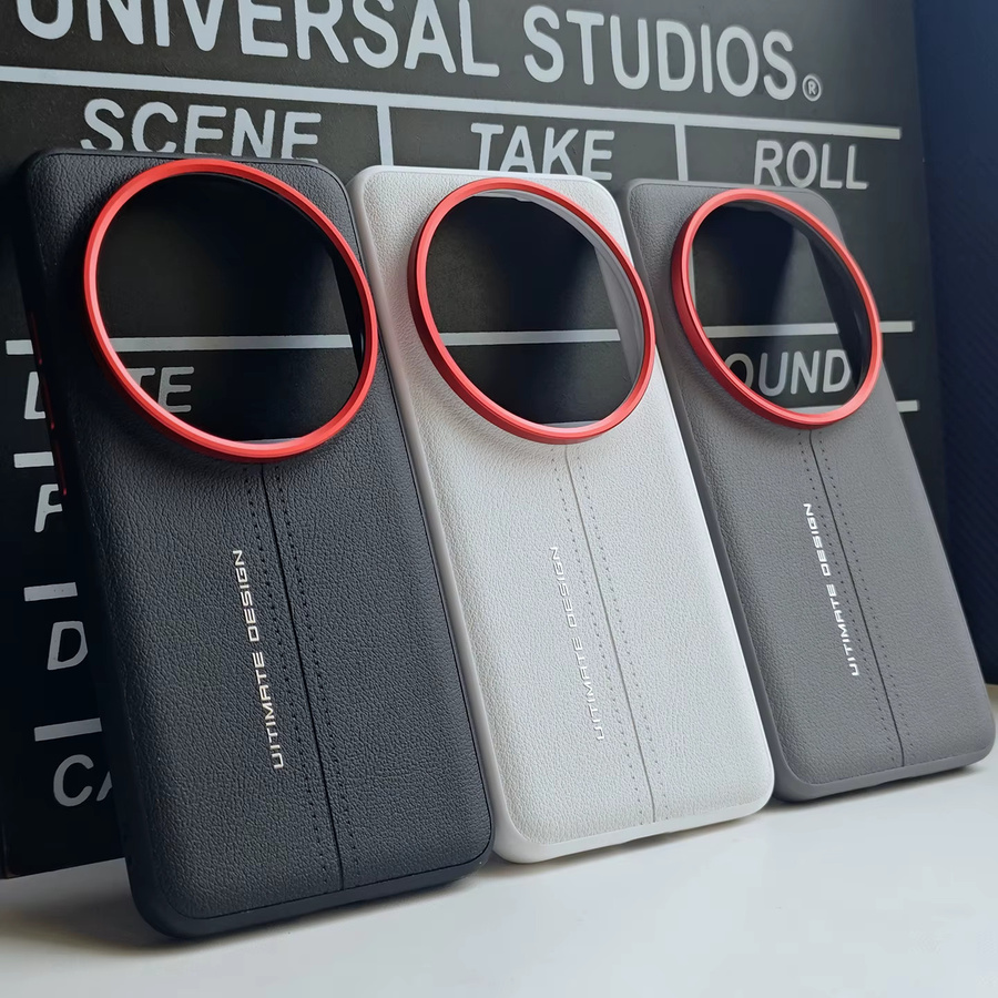 Modische PU-Leder Schutzhülle für Xiaomi Mi 17 15 14 13 Ultra in Weiß - Bild 2