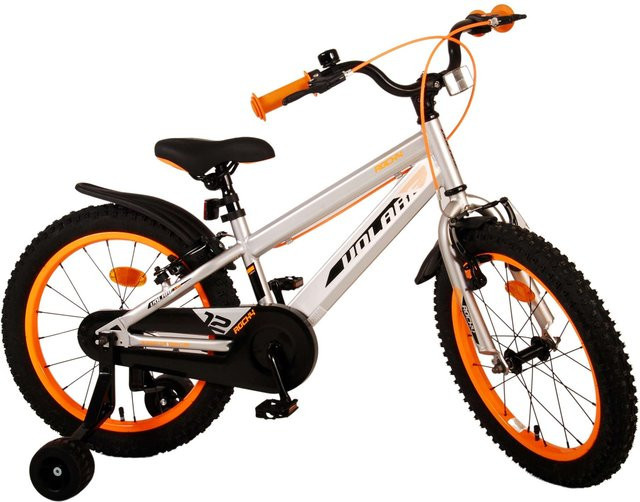 TPFSports Rocky Kinderfahrrad, 18 Zoll, Grau, 2 Handbremsen - Bild 1