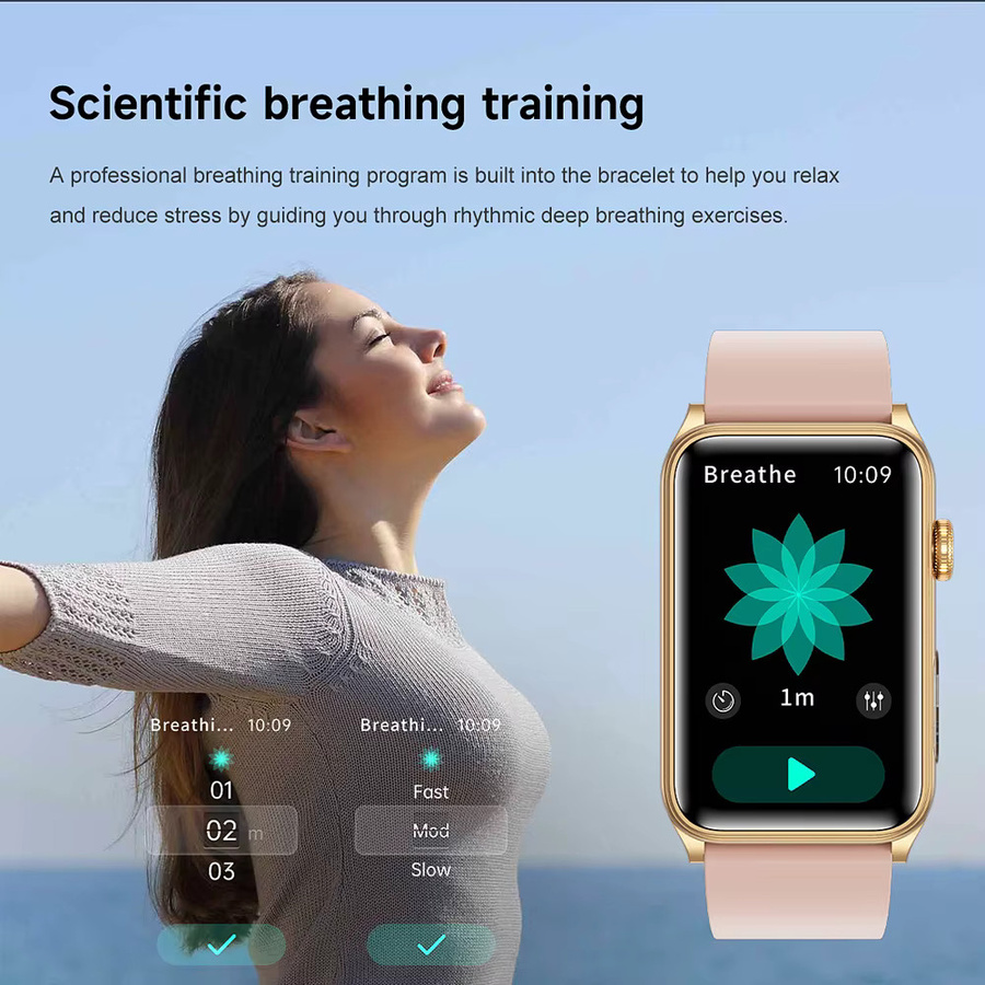 Jooeniok Smartwatch, Schwarz, Silikon, Herren, Wasserdicht - Bild 4