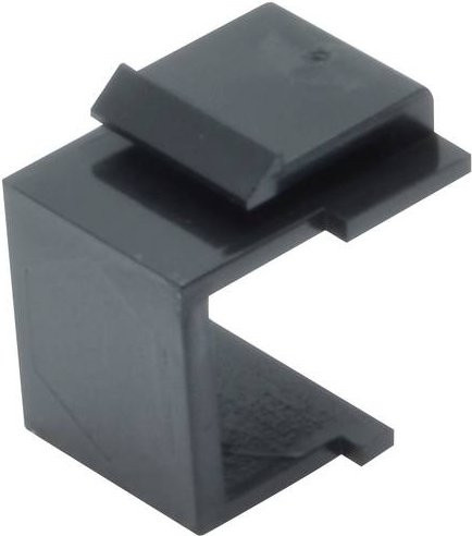 Digitus DN-BLIND-SW Patch-Panel Abdeckung als Blindstopfen und Schutzkappe in Schwarz und Grau - Bild 1