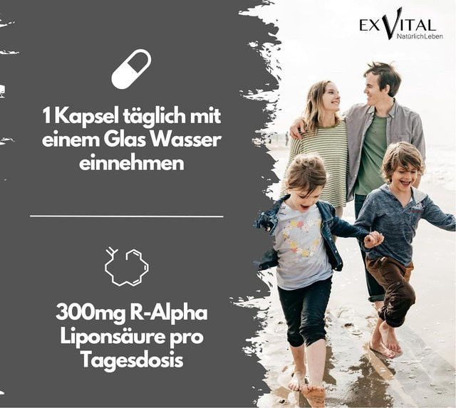 EXVital R-Alpha-Liponsäure Kapseln, 180 Kapseln - Bild 1