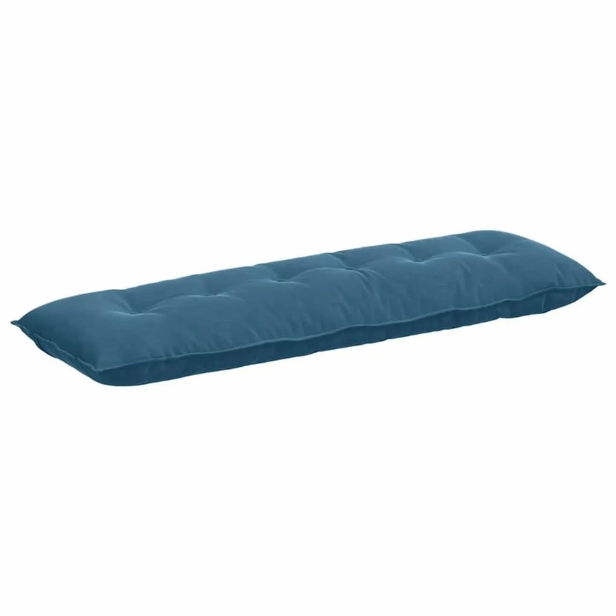 vidaXL Rückenkissen aus Cordstoff in Blau, Breite: 160 cm, Höhe: 50 cm - Bild 2