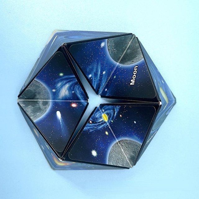Kidsly Infinite Flip Magic Cube Puzzle, Stressabbau-Würfel, gray - Bild 1