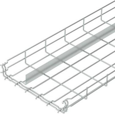 OBO Bettermann Gitterrinne 6006456 in Silber, B/H: 30,0 x 5,5 cm, Länge: 3 m - Bild 1