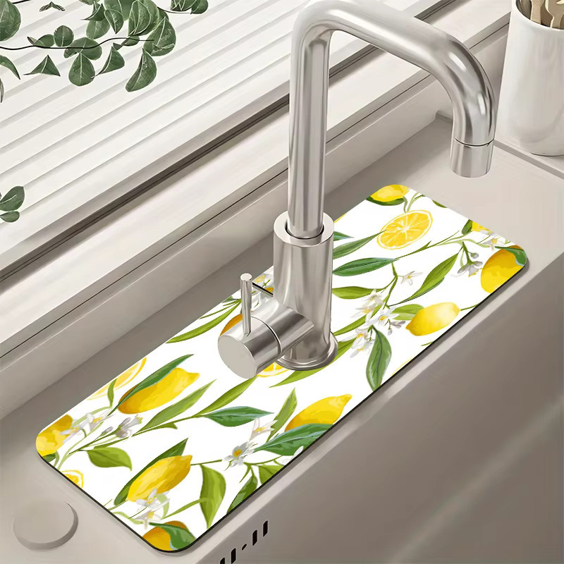 VIKAMA Wasserhahn-Wasserabsorptionsmatte für Küche und Badezimmer als Spritzschutz-Pad für das Waschbecken - Bild 2