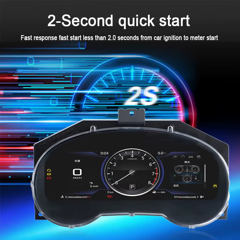 Digitales Instrumentencluster für Nissan Teana und Pathfinder mit iOS CarPlay und Android Auto, 12,3 Zoll HD Virtuelles LCD Tachometer, Schwarz - Bild 4