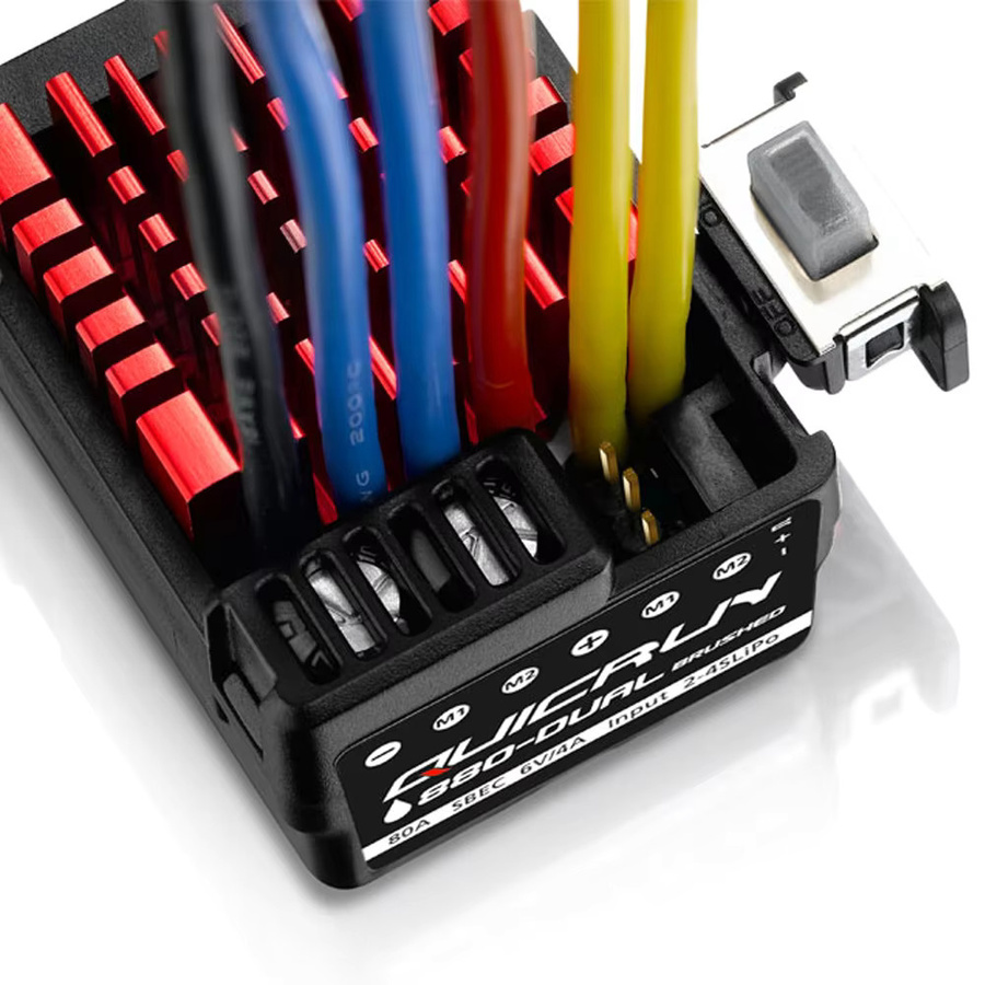 Hobbywing QuicRun WP880 Dual Brushed ESC-Geschwindigkeitsregler für 1/8 RC-Auto - Bild 3