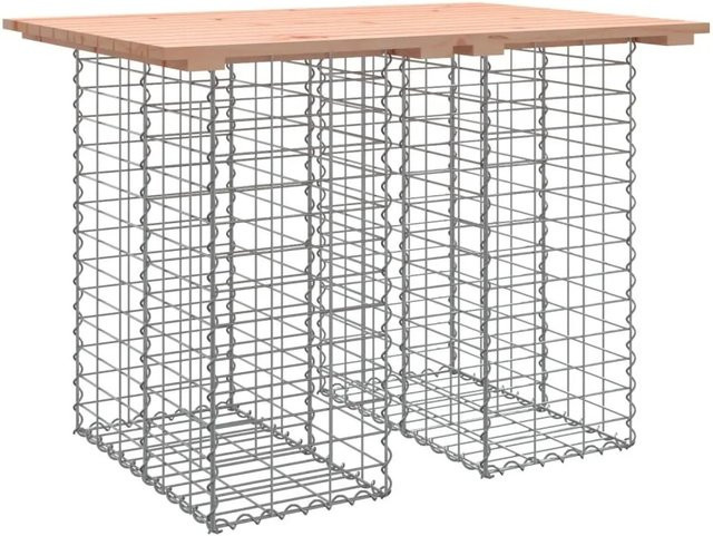DELUKE Gartenbank TELLE aus Stahl und Massivholz Douglasie in Silber, B/T/H: 100 x 70 x 72 cm - Bild 1