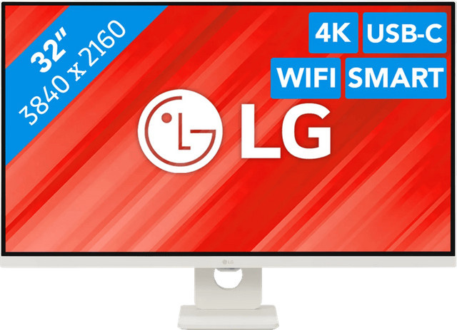 LG Smart Monitor 32U721SA-W, 32 Zoll, 4K UHD, VA-Panel, 60 Hz, Weiß - Bild 1