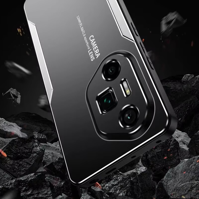 Luxus Aluminium Legierung Handyhülle für Honor 500 400 200 300 Ultra Lite Pro in Schwarz und Blau - Bild 2