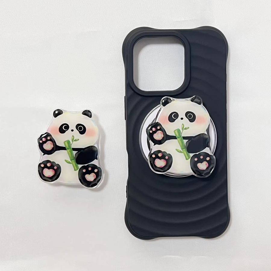 Niedriger Cartoon Panda Handyhalter Griptok für iPhone 17 Pro Max und 16 Pro Max - Bild 4
