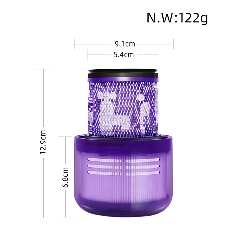 Waschbarer HEPA-Nachfilter für Dyson V15 V11 SV14 kabellose Stielstaubsauger in Purple - Bild 5