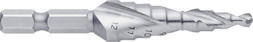 Exact 08001 HSS Stufenbohrer in Silber, Gesamtlänge: 72 mm, Durchmesser: 6,3 mm - Bild 1