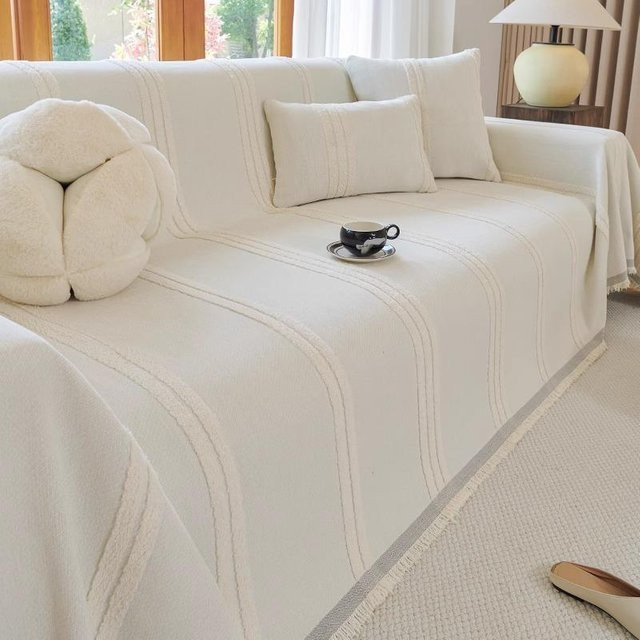 Super Six Anti-Katzenkratz Sofadecke aus Chenille, rutschfest und waschbar, B/T: 180 x 130 cm - Bild 1