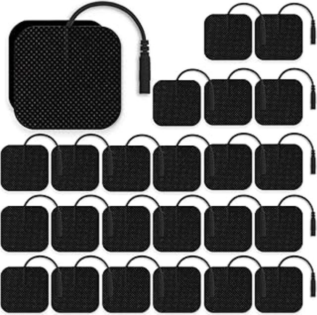 SALORIE TENS EMS Elektrischer Muskelstimulator Ersatzpflaster Selbstklebende Elektrodenpads in Schwarz für Akupunktur und Physiotherapie - Bild 1