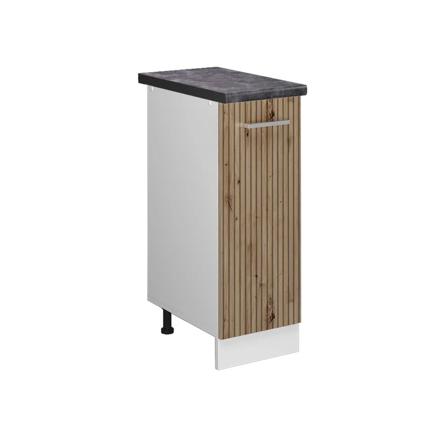 Vicco Apothekerschrank R-Line Medizinschrank für die Küche in Artisan-Eiche und Weiß mit Anthrazit, B: 30 cm, H: 60 cm, T: 20,83 cm - Bild 2