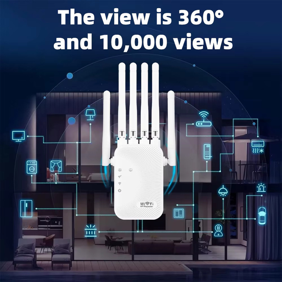Regaton Dual-Band WLAN-Repeater 1200Mbps in Weiß mit 5G und 2.4G Unterstützung - Bild 5