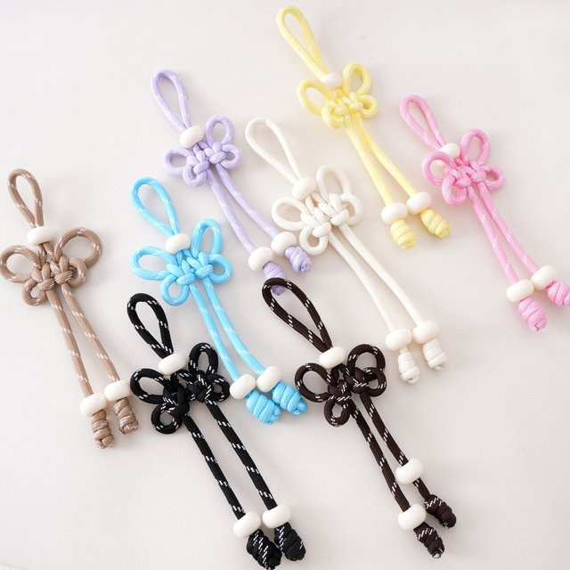 Schlüsselanhänger Nylonseil, Paracord, Perlentaschen-Charm, Unisex - Bild 1