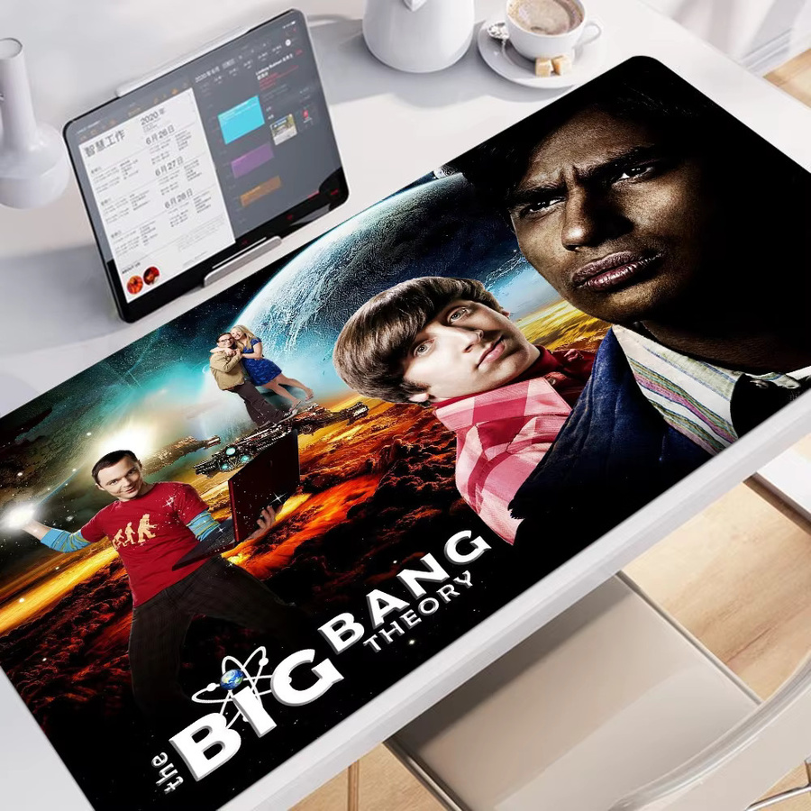 The Big Bang Theory Mauspad, großflächige Gaming-Tastaturmatte für Notebook und Schreibtisch, Mehrfarbig, B: 90 cm, T: 40 cm - Bild 3