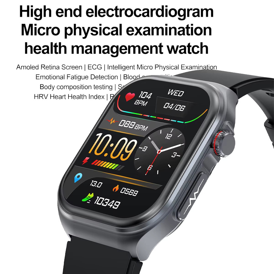 Marsyu Smartwatch, Blau, Silikon, Unisex - Bild 2