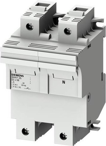 Siemens Zylindersicherungshalter 3NW7251, 100A, 690 V/AC, Grau - Bild 1