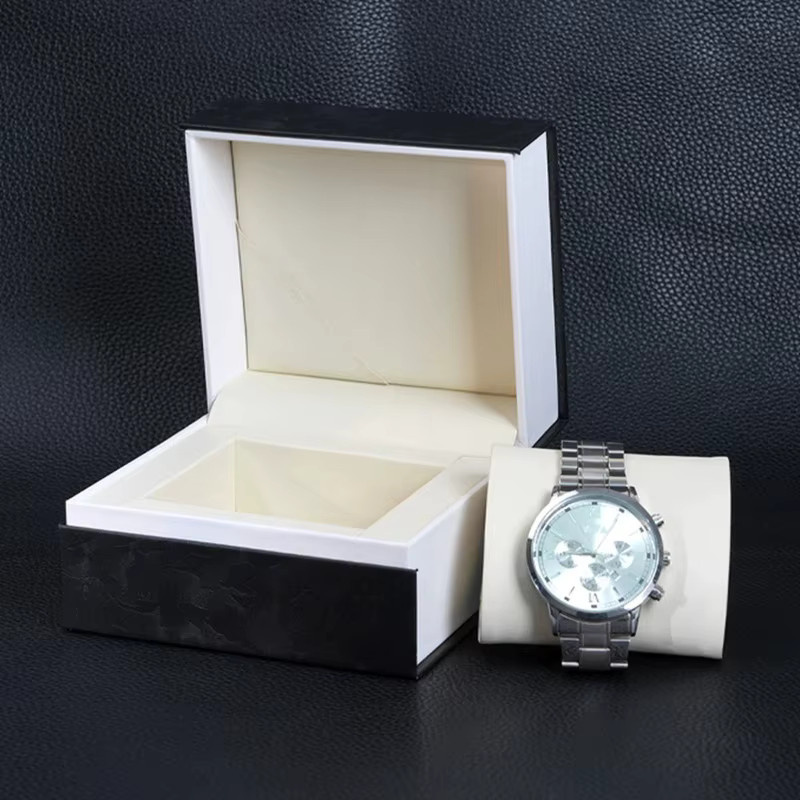 CAOWTAN Uhrenbox, PU-Leder, Silber, Unisex - Bild 1