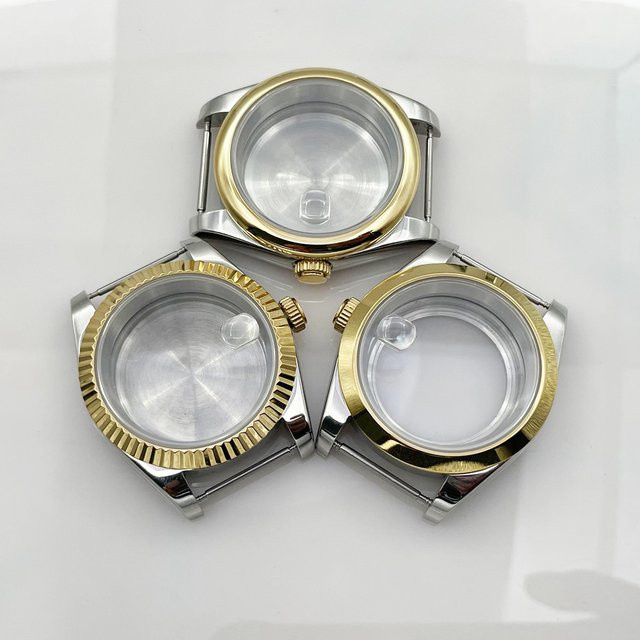 Neiton Uhrengehäuse, 36 mm/39 mm, Edelstahl, Bicolor, Saphirglas, Unisex - Bild 1