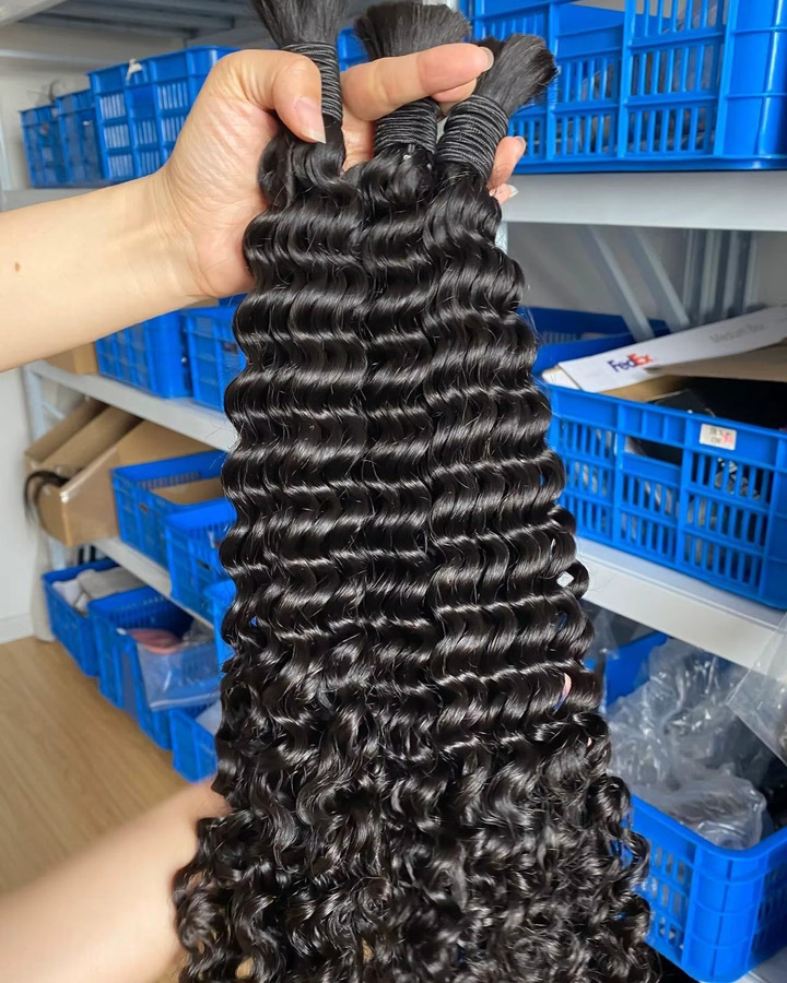MISHELL Echthaar Haarverlängerung, lockiges Haar, 26-28 Zoll, Unisex - Bild 5
