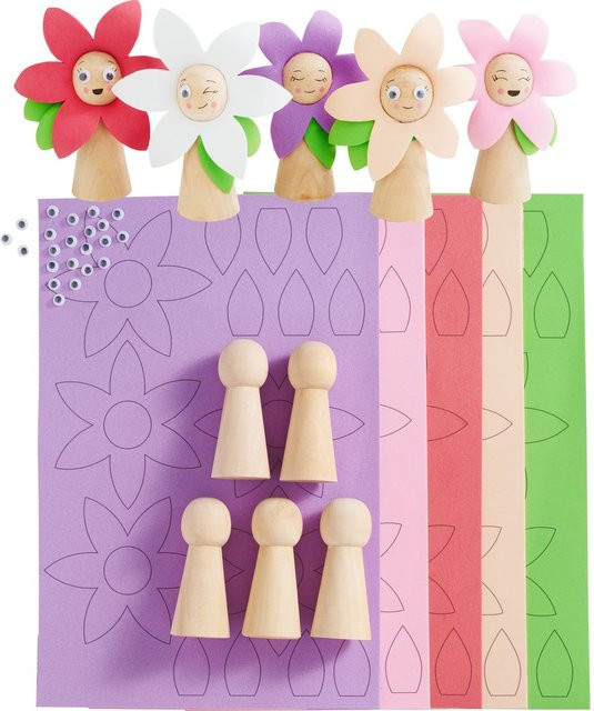 VBS Bastelset Frühlings-Blümchen Bunt / Mehrfarbig - Bild 1