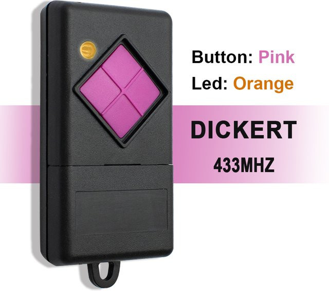 Dickert Garagentor-Fernbedienungs-Klon MAHS433 in Schwarz mit 433,92 MHz Fester Code - Bild 1