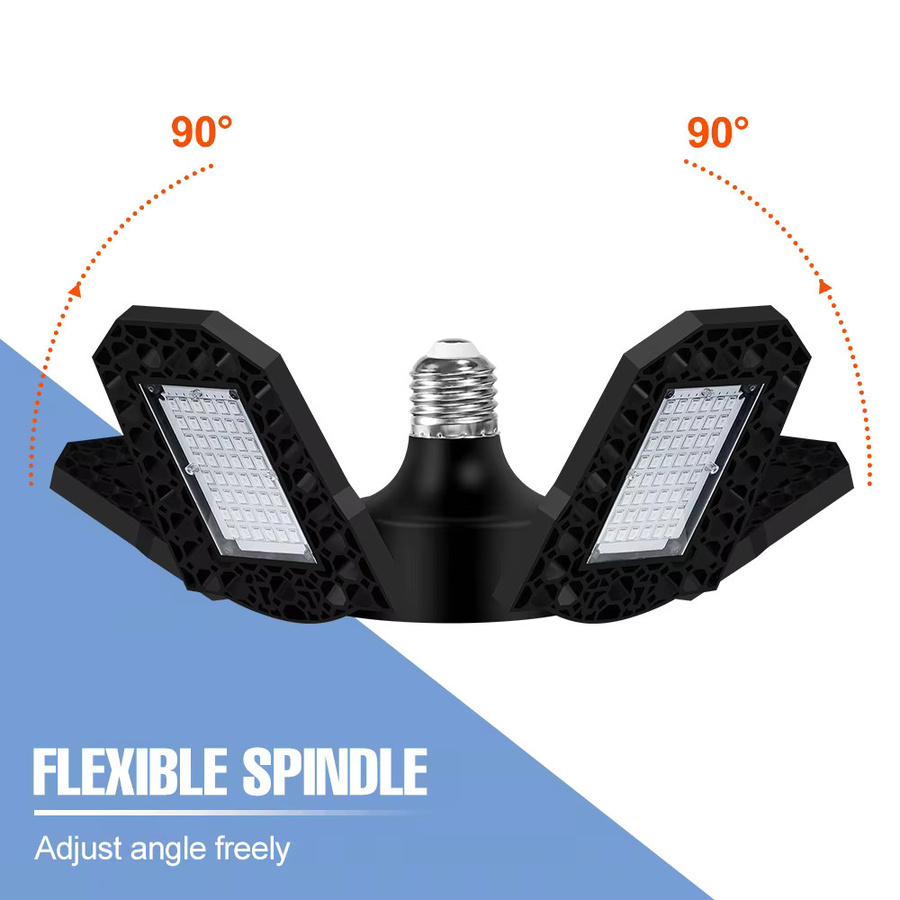 CanLing LED-Wachstumslampe mit vollem Spektrum, 200 W, E27/E26, faltbar, Schwarz - Bild 2