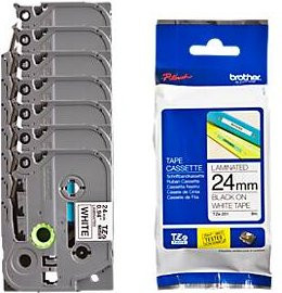 Brother TZe-251 Schriftbandkassetten Set 24 mm Weiß Thermal Druckband - Bild 1