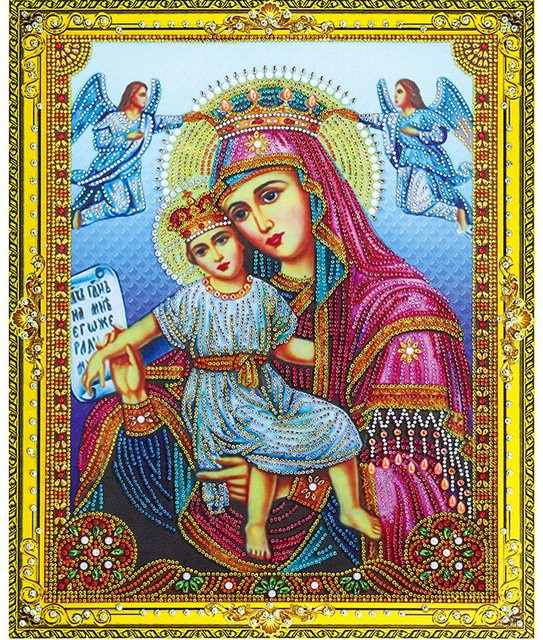 FIYO 5D Diamantmalerei Ikone Religion, Diamantmosaik, Bunt / Mehrfarbig - Bild 1