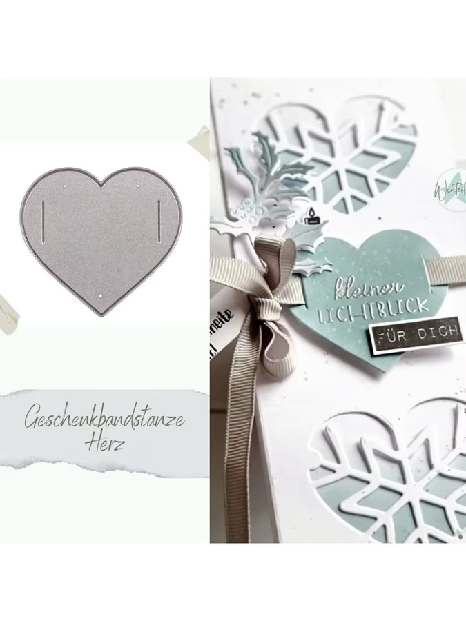 Herz-Stanzform für Geschenkband und Scrapbook zur DIY-Dekoration von Grußkarten und Tagebüchern - Bild 3
