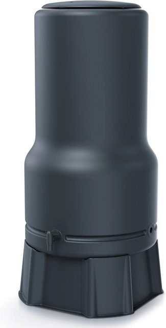 Waterform Regentonne Aquabell Set mit Unterstand und Wasserhahn, Anthrazit, 200 l - Bild 1