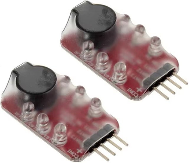 ZDRACING Lipo-Akku Niederspannungs-Alarm Buzzer Lautsprecher LED-Anzeige, 1/2/5 Stück - Bild 1