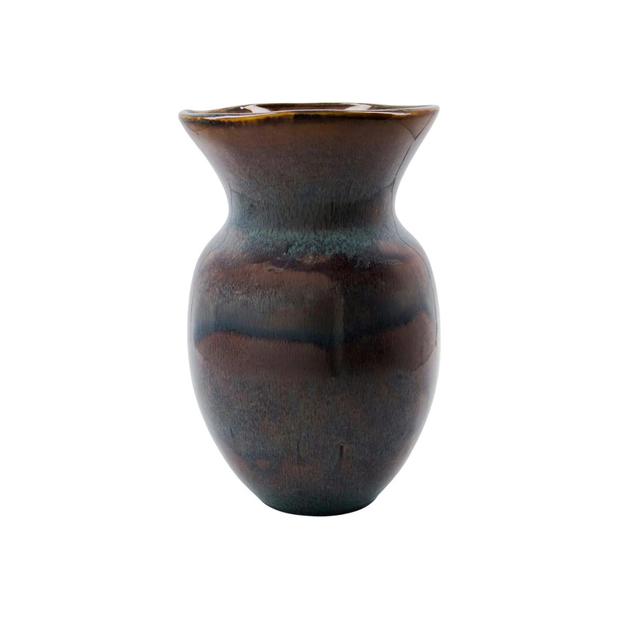 House Doctor Vase Corp aus Steingut in Meergrün, Höhe: 27 cm, Breite: 17 cm, Tiefe: 17 cm - Bild 1