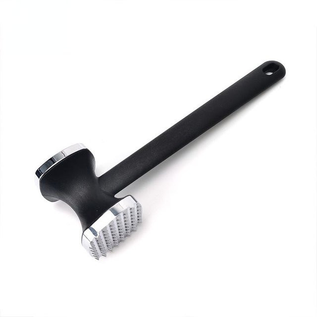 SEEQS Fleischhammer aus Zinklegierung, doppelseitiger Fleischklopfer in Silber - Bild 1