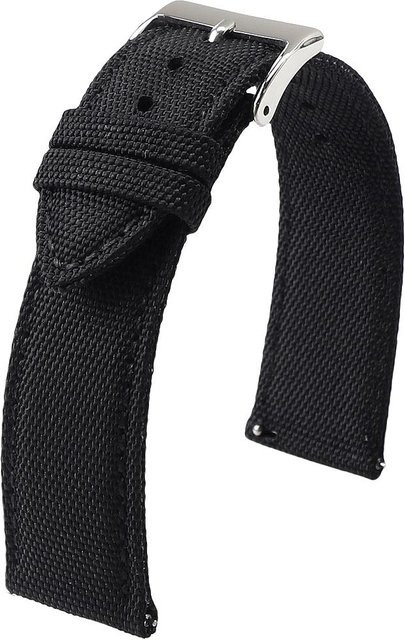 Uhrenarmband Nylon, Textil/NATO, schwarz, Herren, 24mm - Bild 1