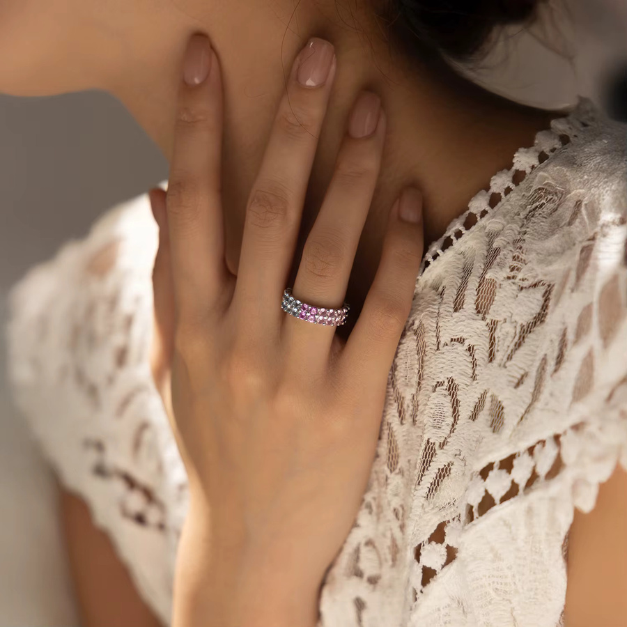 MODIAN Ring, 925 Silber, Zirkonia, Damen - Bild 2