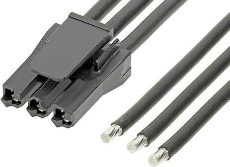 Molex Buchsengehäuse-Kabel Schwarz mit 3 Polen 2160111032 - Bild 1
